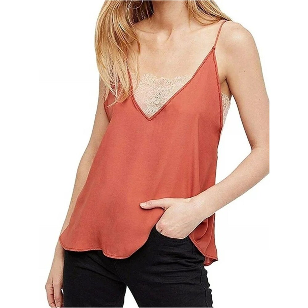 Free People Deep V Bandeau Tank Top Camisole Size S